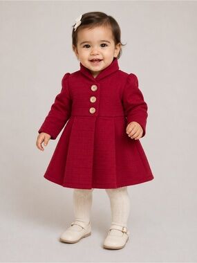 Purple Rose Baby Girl's Dress Coat Jacket